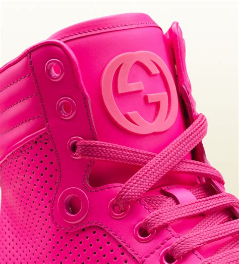 neon pink gucci sneakers replica|are gucci shoes legit.